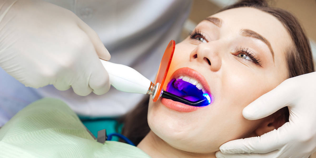 Laser dentistry on dental patients