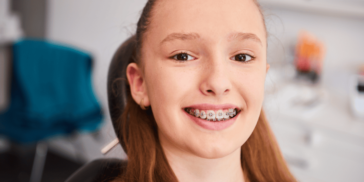 Little girl with Toronto braces